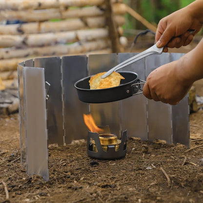 8/10/12/14/16Plates Stove Windscreen Aluminum Alloy Stove Wind Shield with Drawstring Bag for Camping Burner Windproof Screen