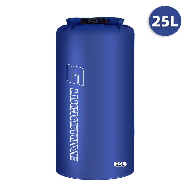 3/8/12/15/25/35/75L Waterproof Dry Bag Sack Ultralight Drifting Swimming Clothes Storage Bag for Camping Boating Hiking Rafting