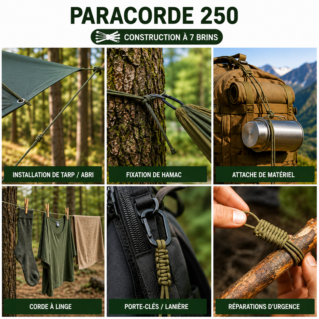 Paracorde 250 Tactical