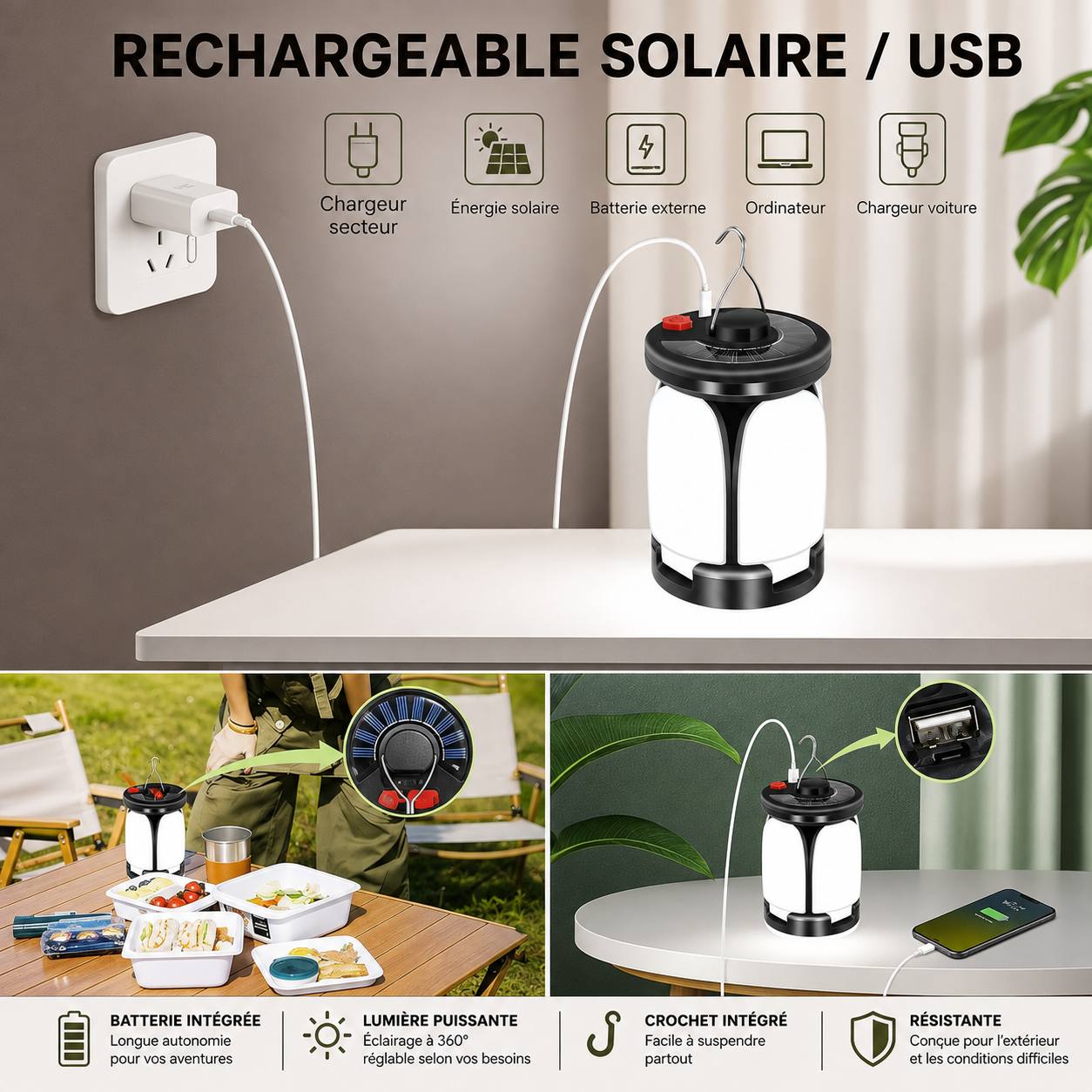 Lampe d'ambiance Camping
