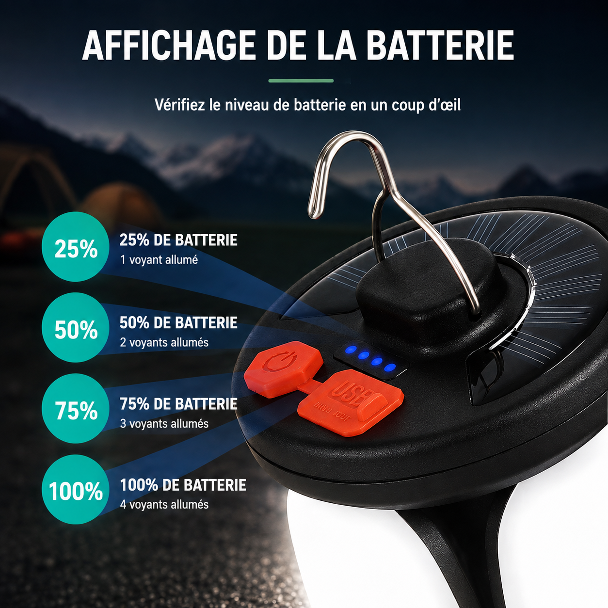 Lampe d'ambiance Camping